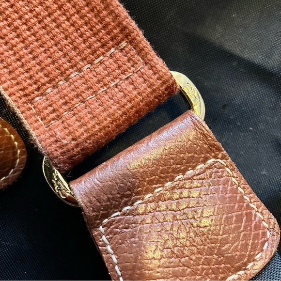 Longchamp Nylon Le Pliage Hobo Crossbody Bag - Black - Picture 11 of 11